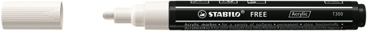 Acrylmarker STABILO Free Acrylic T300 Wit