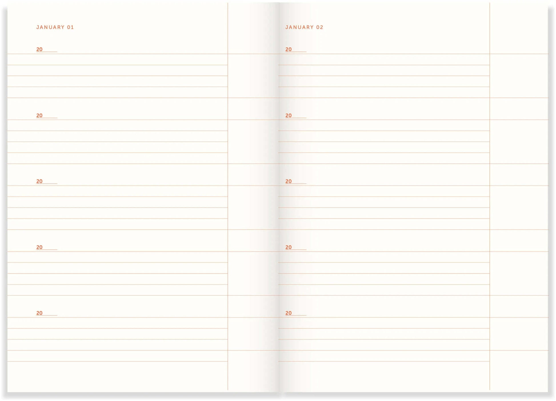Dagboek One Line a Day Linen 5-jarige dagboek - 2