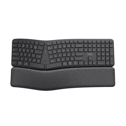 Trust Keyra Ergo Multi draadloos ergonomisch toetsenbord met split lay-out