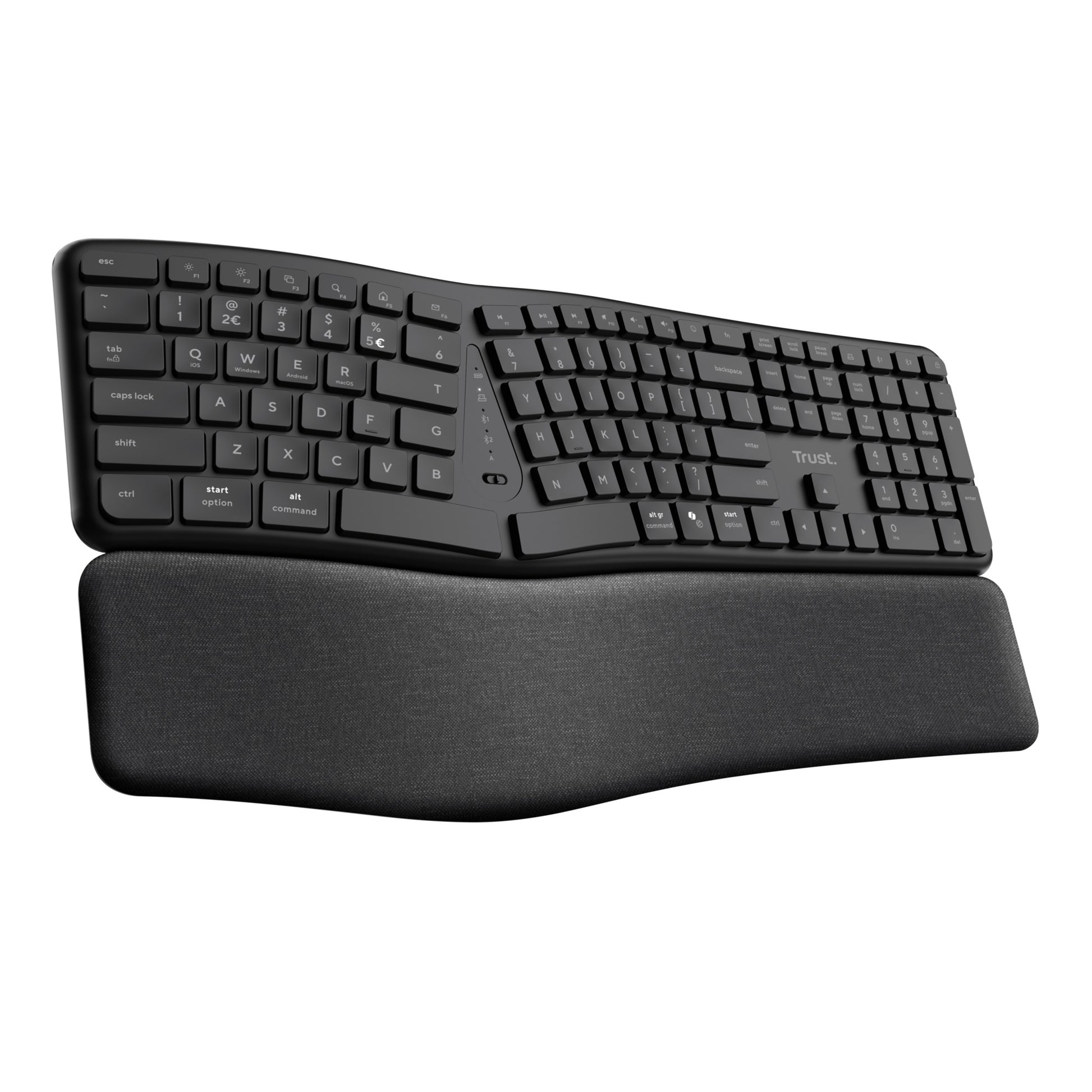 Trust Keyra Ergo Multi draadloos ergonomisch toetsenbord met split lay-out - 2