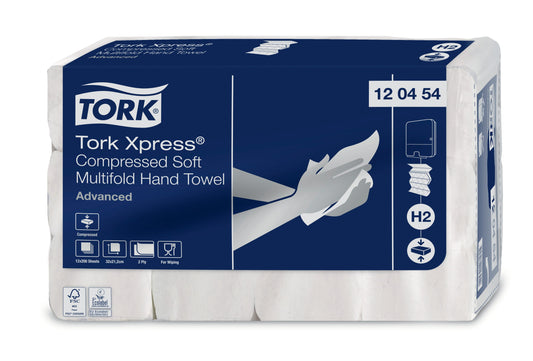 Handdoek Tork H2 Xpress Premium Compressed Advance 212x320mm