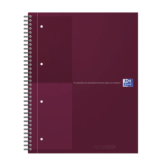 Oxf International A4+ Notitieboek met Dubbelspiraal Rood