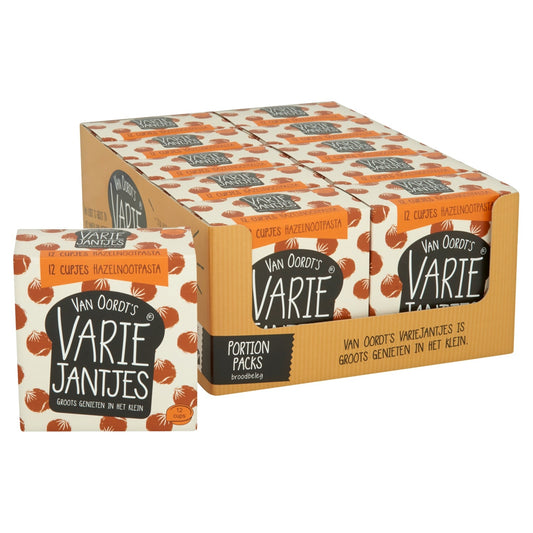 VarieJantjes Hazelnootpasta in Cupjes, 12x15g