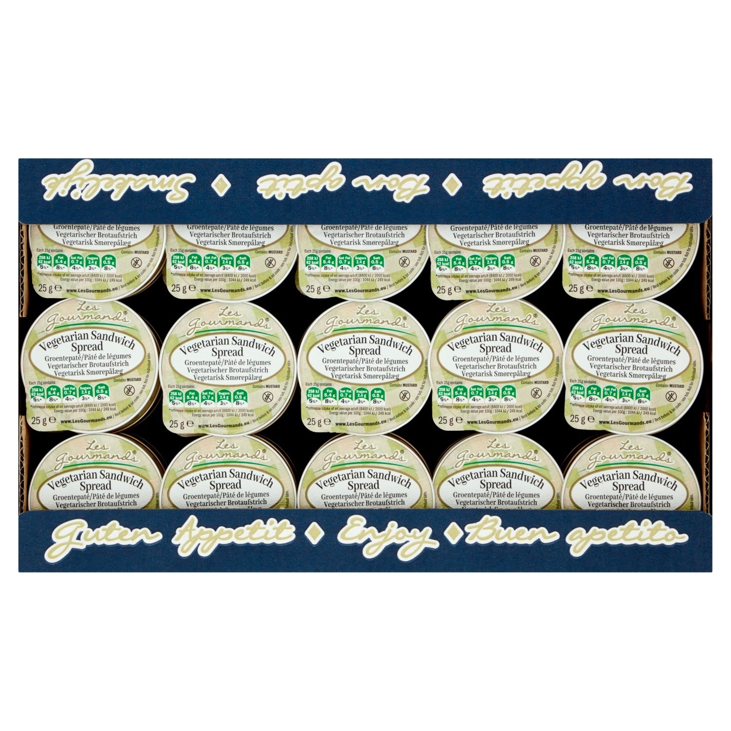 Vegetarische Sandwich Spread Les Gourmands 45x25 g - 2