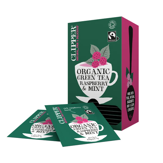 Thee Clipper Green Raspberry Mint Bio 25 Zakjes