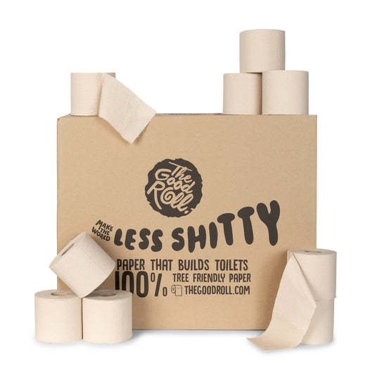 The Good Roll Bamboe Naked Toiletpapier, 2-laags, 300 vellen