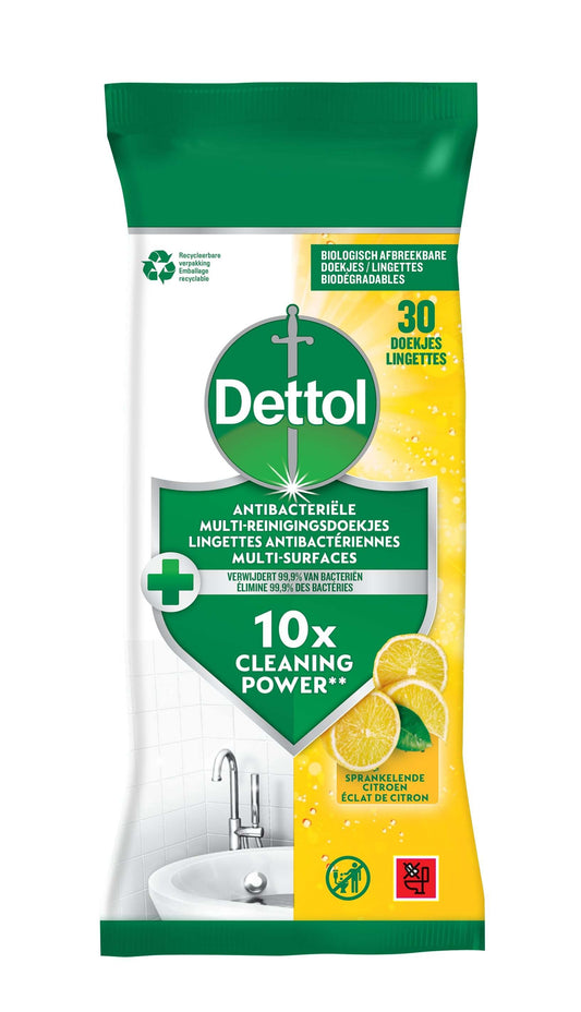 Dettol Citrus antibacteriële Reinigingsdoekjes 30 stuks
