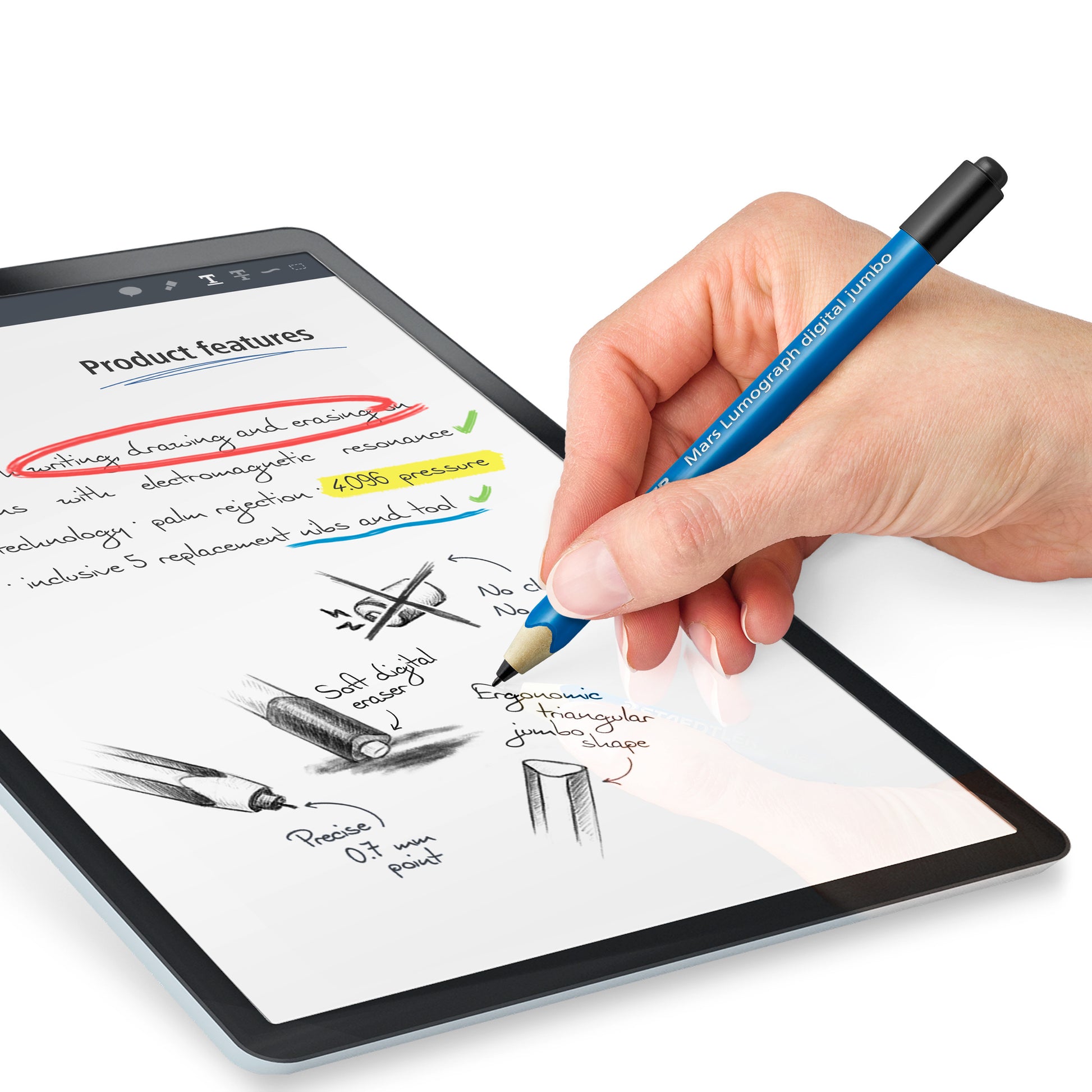 STAEDTLER Lumograph digital jumbo potlood, compatibel met tablets - 3
