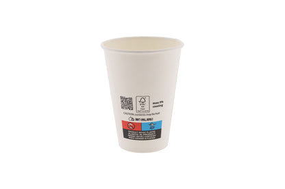 Koffiebekers 180ml karton wit 100 stuks - Duurzaam en recyclebaar - 2
