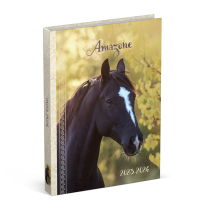 Schoolagenda 2025-2026 Lannoo Horses geel, 1 dag per pagina