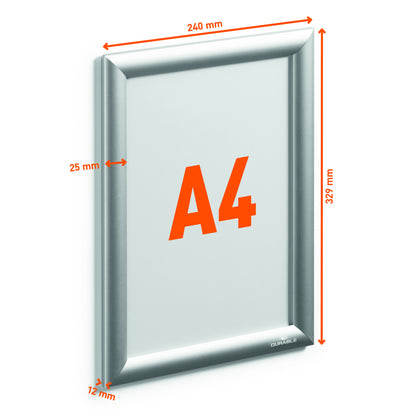 Durable A4 Aluminium Kliklijst met Vervangbare Insert - 2