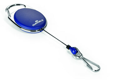 Afrolmechanisme Durable Style met karabijnhaak, blauw
