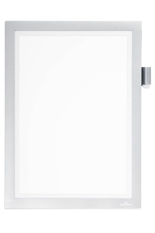 Duraframe Durable A4 Magnetisch Informatieframe Zilver