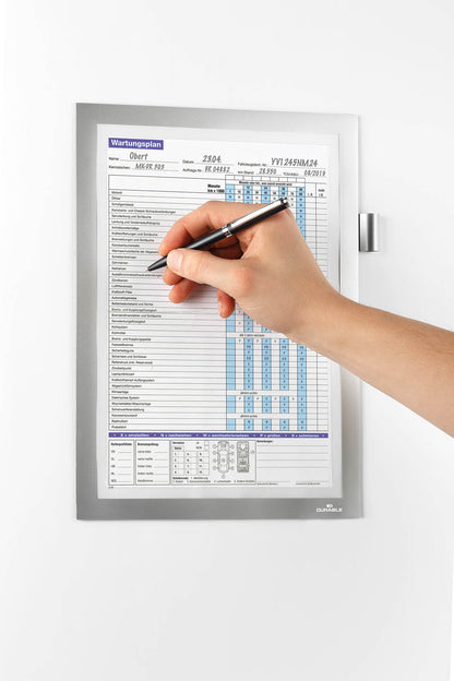 Duraframe Durable A4 Magnetisch Informatieframe Zilver - 4