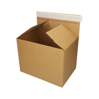 Quickbox IEZZY verzenddoos bruin 304x216x130-220mm - 2