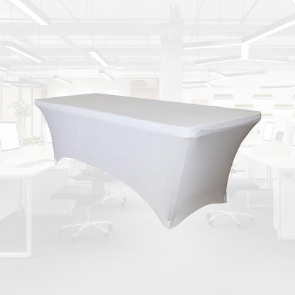 Tafelrok BRASQ Wit 183x76x74cm voor Vouwtafels - 5