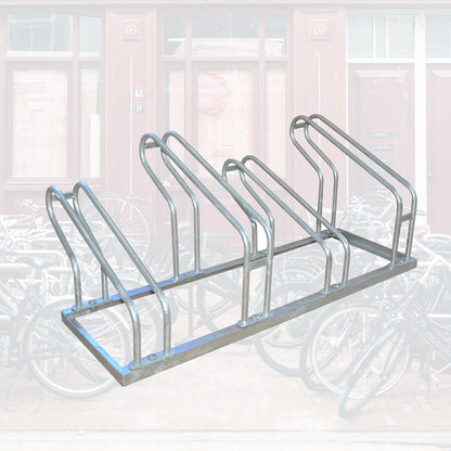 Fietsenrek BRASQ 4 Fietsen Zilver, Enkelzijdig - 6