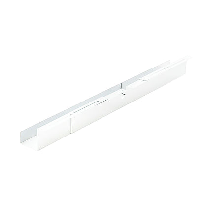 BRASQ Verstelbare Kabelgoot 75-150cm voor onder bureau, wit