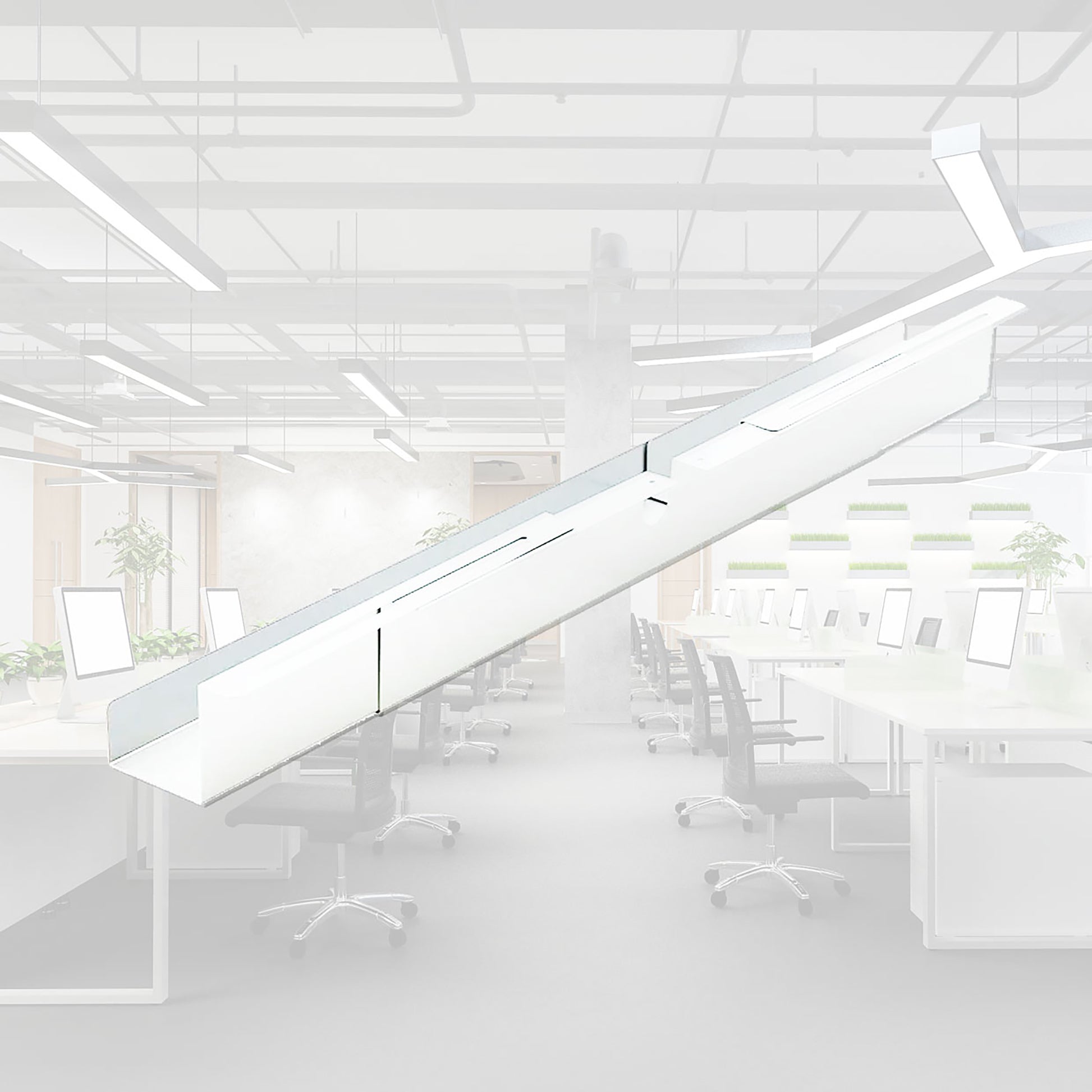 BRASQ Verstelbare Kabelgoot 75-150cm voor onder bureau, wit - 7