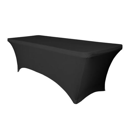 Vouwtafelhoes BRASQ 183x76x74cm, stretchstof, zwart