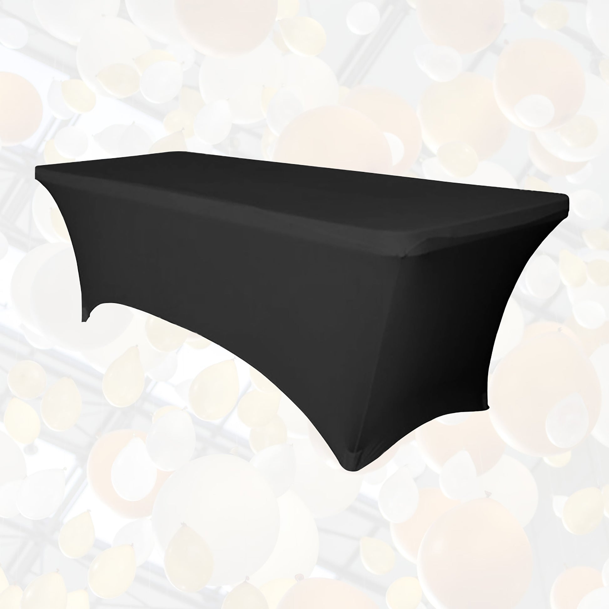 Vouwtafelhoes BRASQ 183x76x74cm, stretchstof, zwart - 4