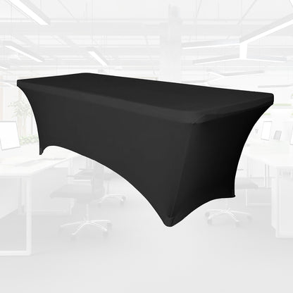 Vouwtafelhoes BRASQ 183x76x74cm, stretchstof, zwart - 5