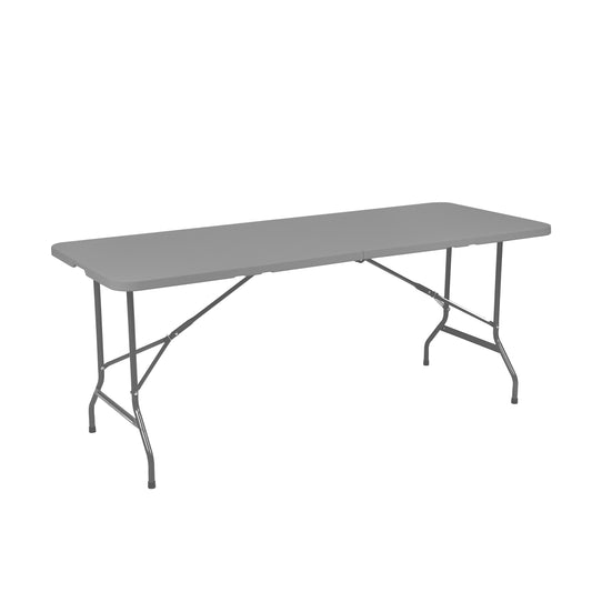 Vouwtafel Brasq 180x70x74cm met grijs kunststof blad