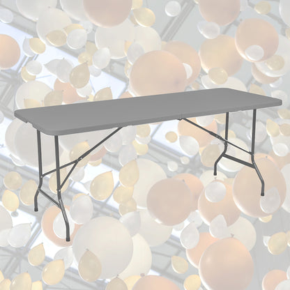 Vouwtafel Brasq 180x70x74cm met grijs kunststof blad - 7