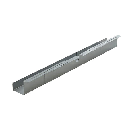 BRASQ Verstelbare Kabelgoot 75-150cm zilver voor onder bureau