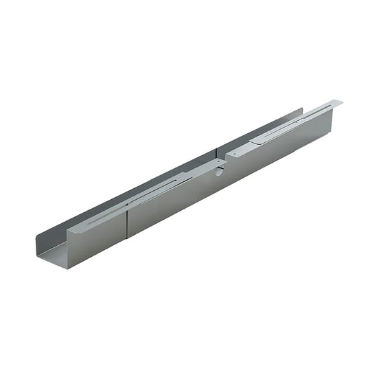 BRASQ Verstelbare Kabelgoot 75-150cm zilver voor onder bureau