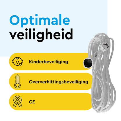 Verlengkabel BRASQ 20 m, wit - 4