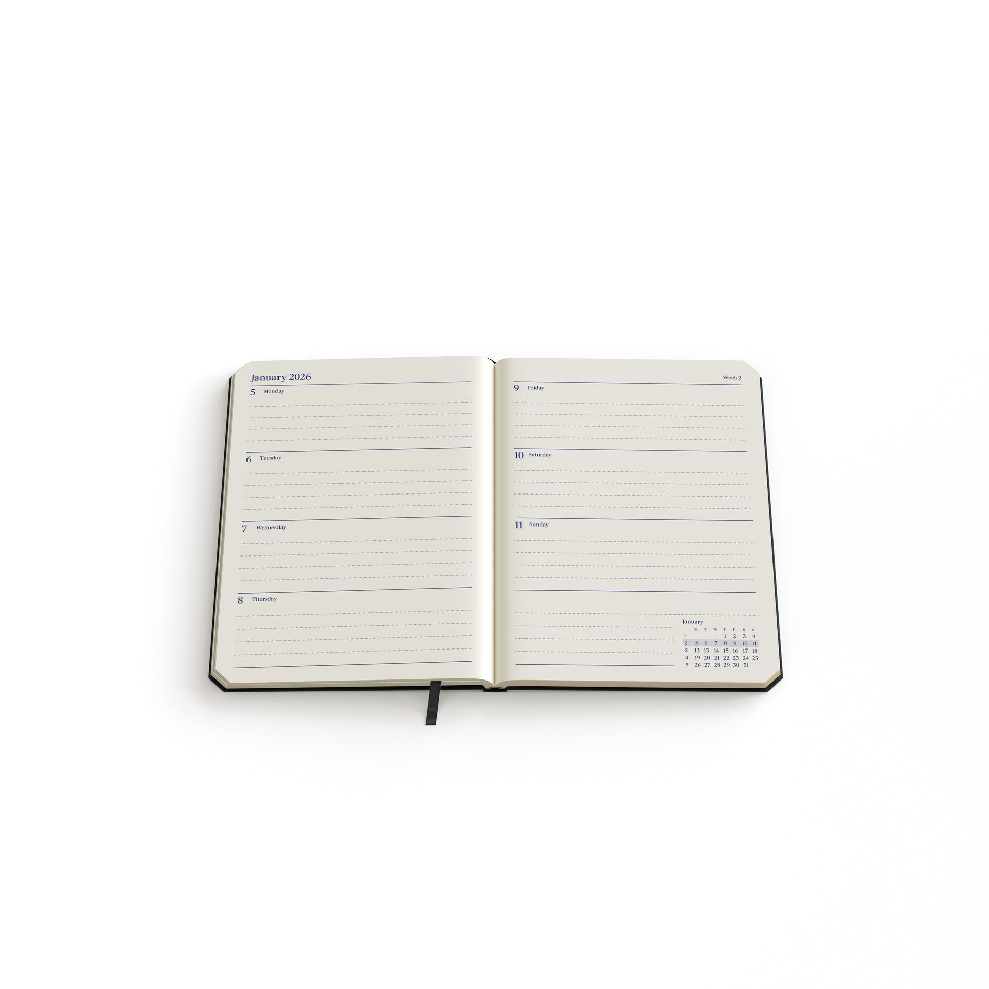 Agenda 2026 De Kempen Weekly Planner Pocket 7 dagen/2 pagina's - 2