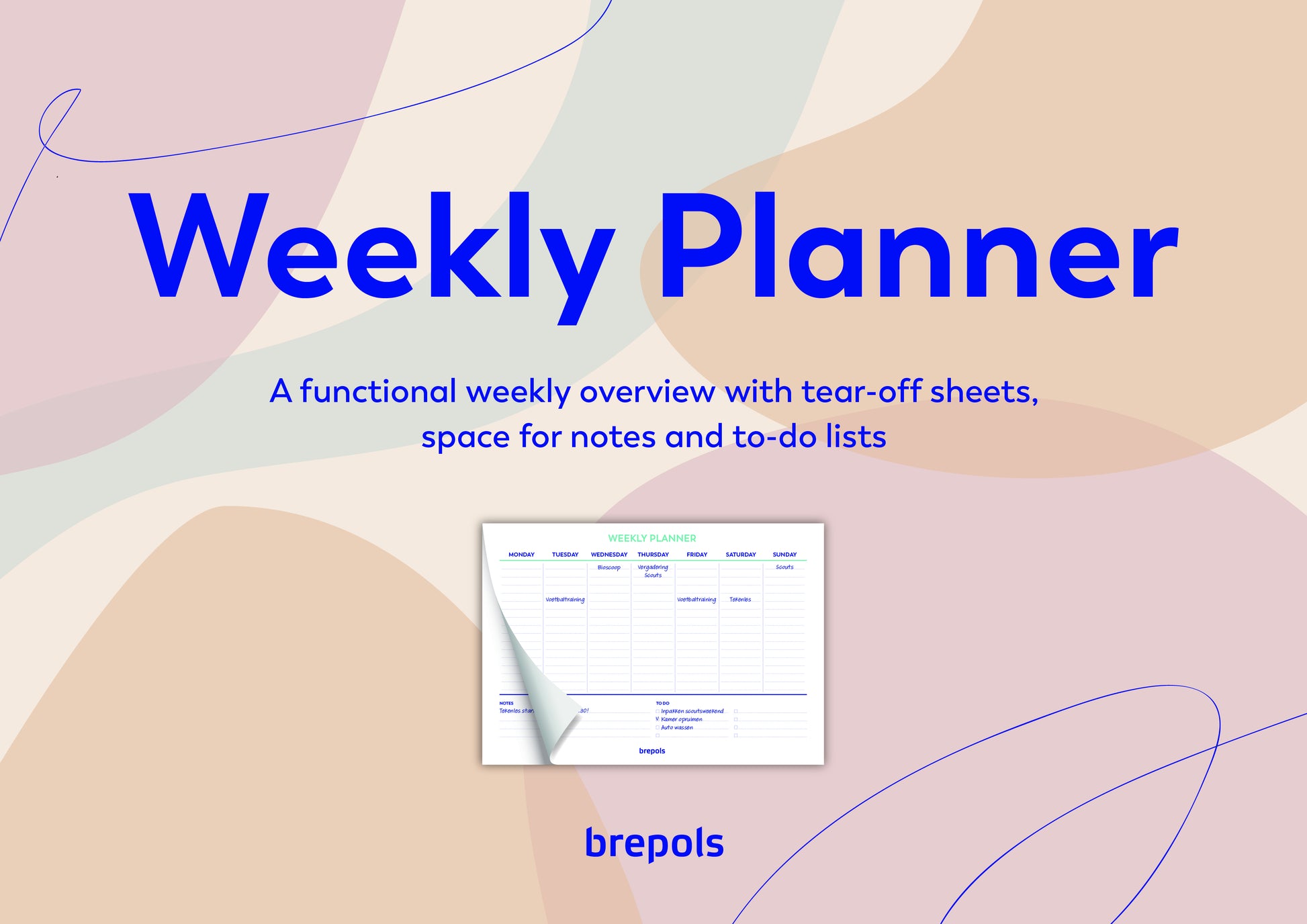 Planner Brepols Weekly Planner A4 7-dagen per pagina