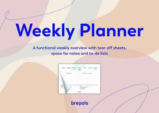Planner Brepols Weekly Planner A4 7-dagen per pagina