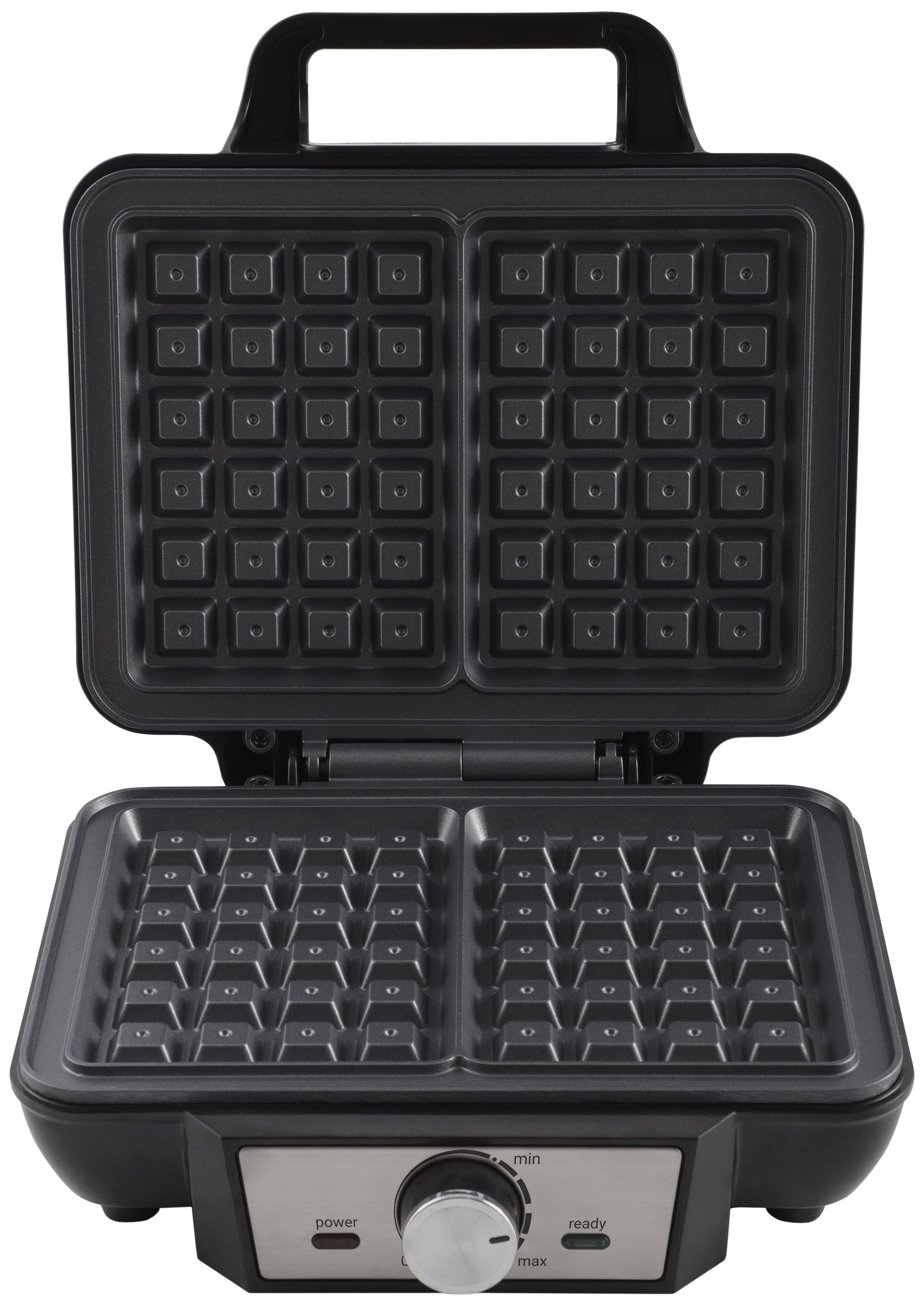 Wafelijzer Tomado voor 2 wafels, verstelbare thermostaat zwart - 2