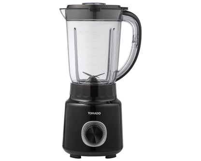 Blender Tomado 1,5 liter, roestvrijstalen mes, zwart