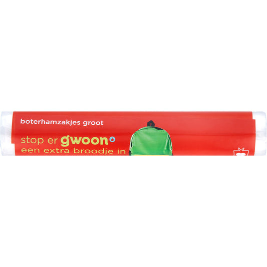 Gwoon boterhamzakjes 80 stuks voor bewaren en meenemen