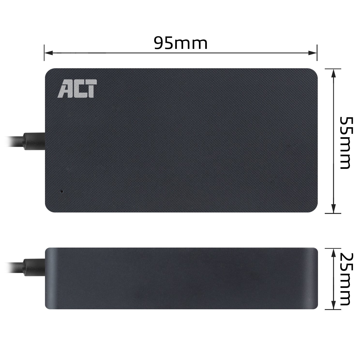 Compacte 65W Laptopoplader voor laptops tot 15,6 inch met 8 tips en lange kabel - 7