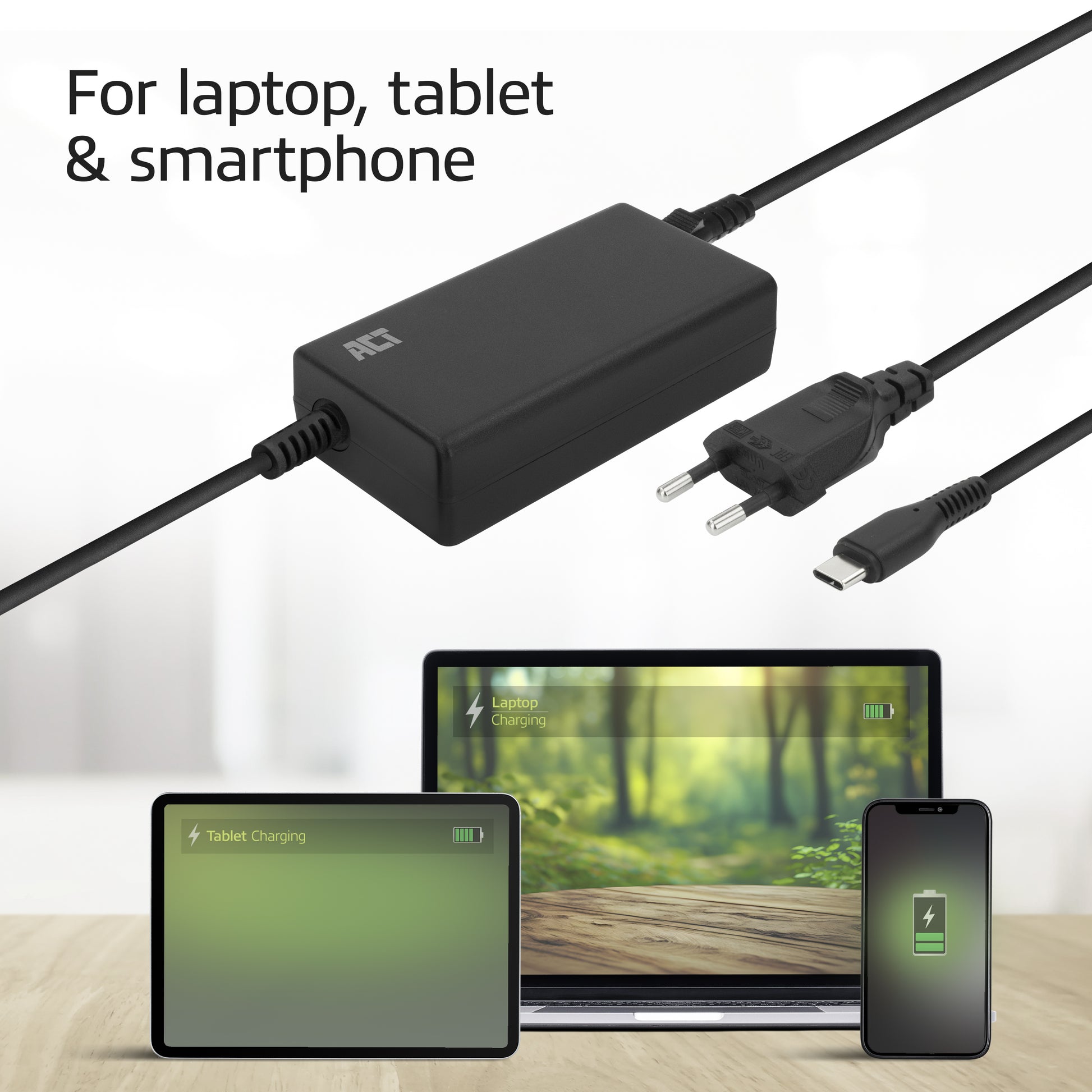 USB-C Laptoplader 65W met Power Delivery en 3 meter kabel - 6