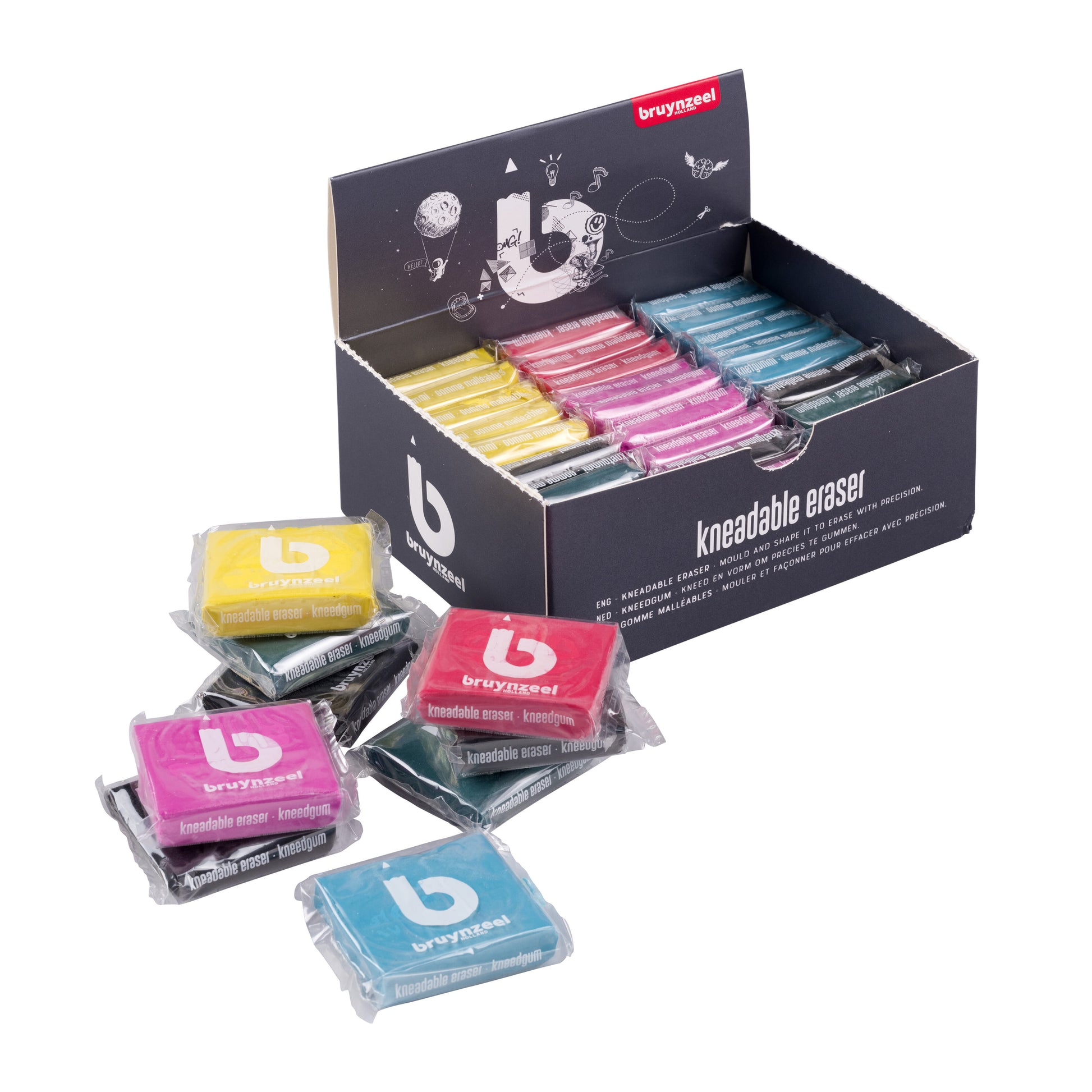 Kneedgum Bruynzeel in display – 36 stuks, assorti - 4