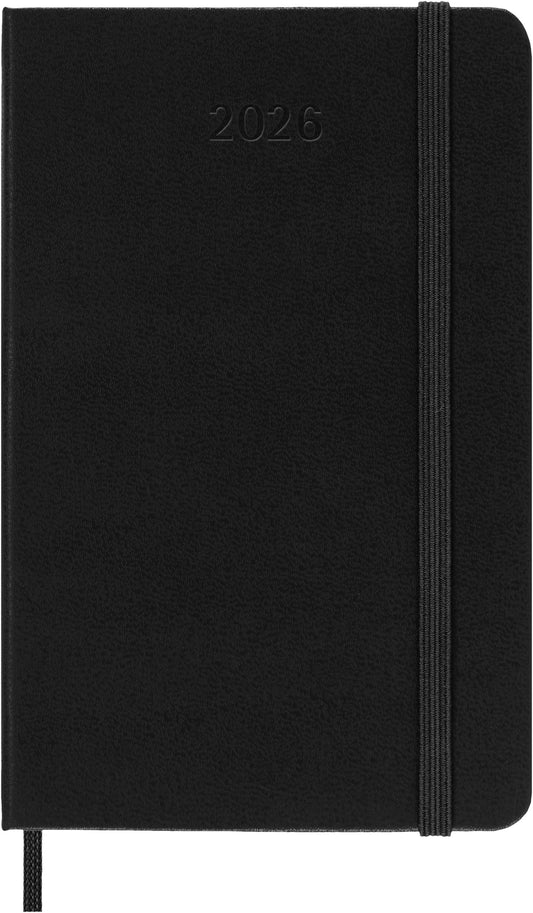 Agenda 2026 Msk Plan Week 7 dagen per week, zwart, pocket, hardcover