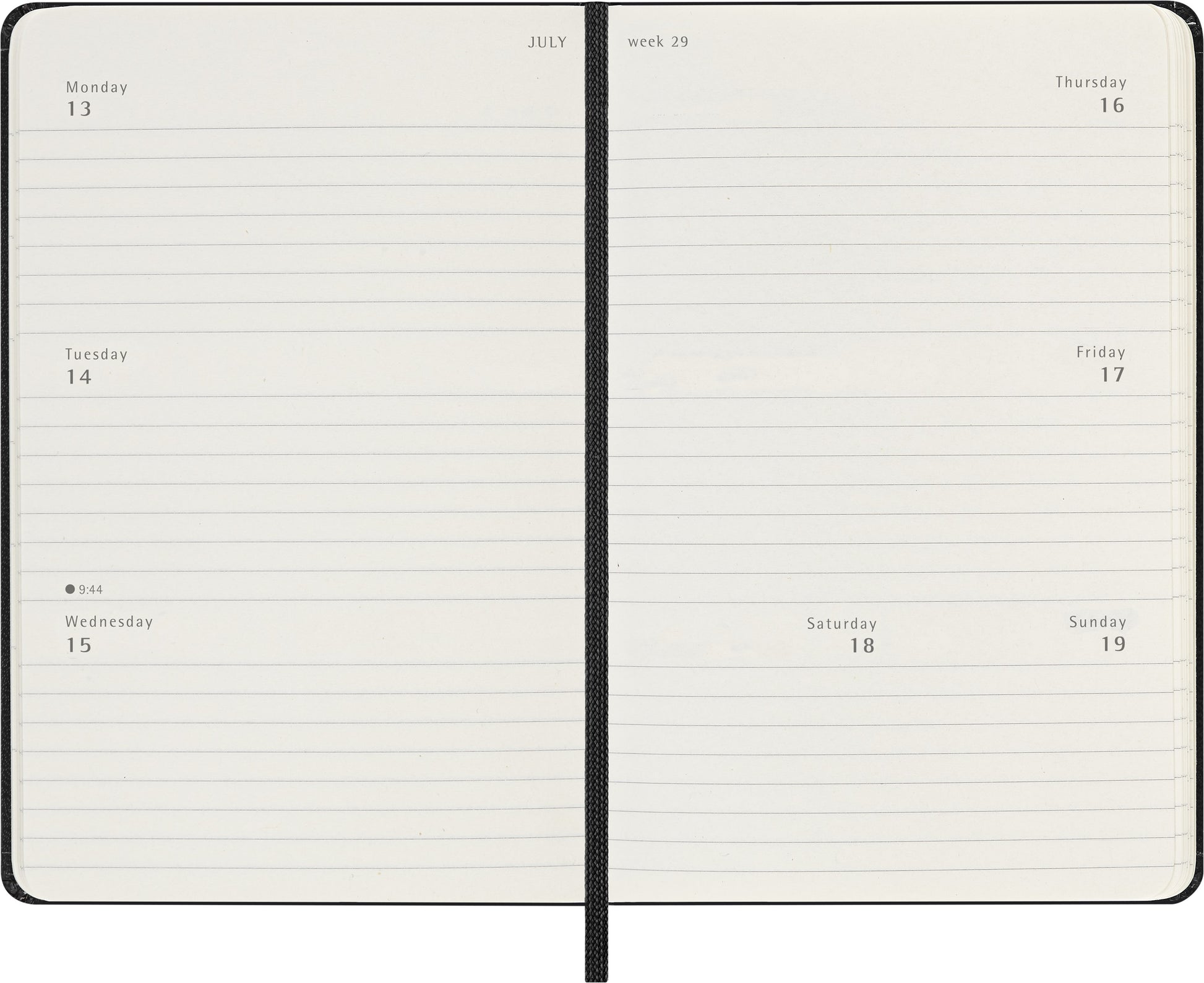 Agenda 2026 Msk Plan Week 7 dagen per week, zwart, pocket, hardcover - 3