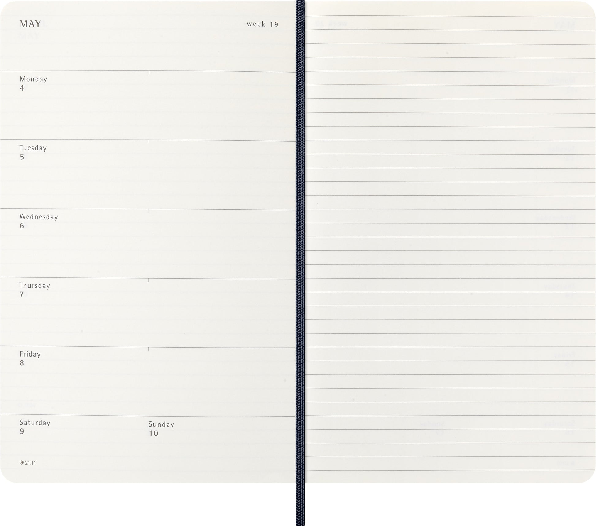 Agenda 2026 Msk Plan Week Pocket 7 dagen/1 pagina Sapphire blauw - 3