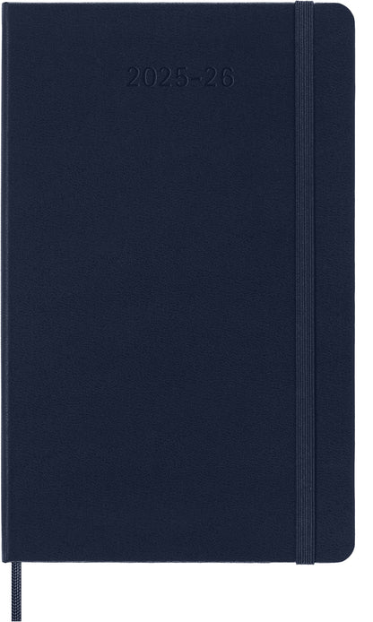 Agenda 18 Maanden Weekly Notebook L-Formaat Hardcover Saphire Blauw