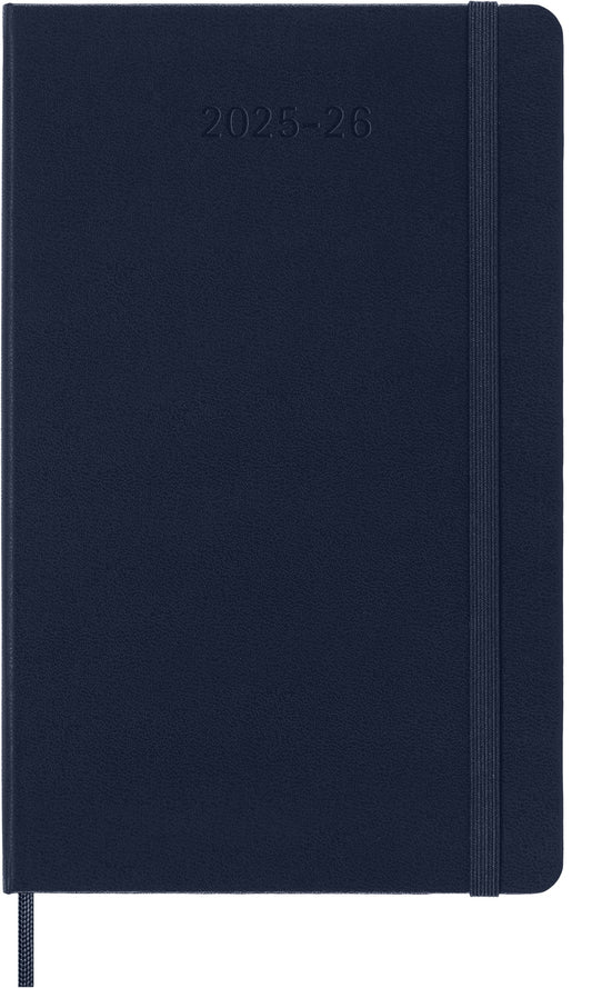 Agenda 18 Maanden Weekly Notebook L-Formaat Hardcover Saphire Blauw