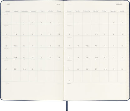 Agenda 18 Maanden Weekly Notebook L-Formaat Hardcover Saphire Blauw - 3