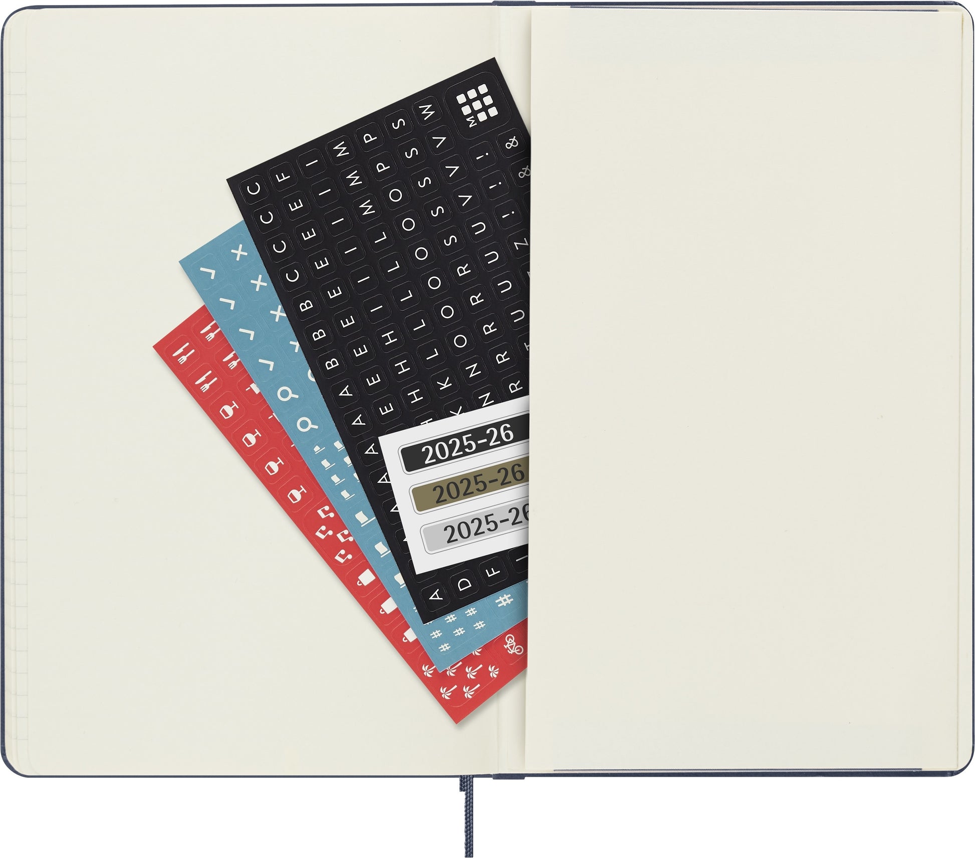 Agenda 18 Maanden Weekly Notebook L-Formaat Hardcover Saphire Blauw - 4