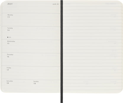 Agenda 18 Maanden Weekly Notebook Pocket Softcover Zwart - 3
