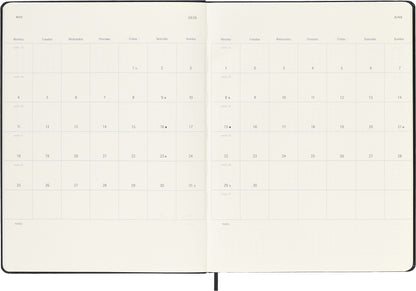 Agenda 18 Maanden Weekly Notebook XL Hardcover Zwart - 4