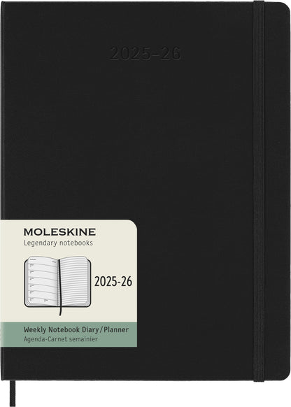 Agenda 18 Maanden Weekly Notebook XL Hardcover Zwart - 7